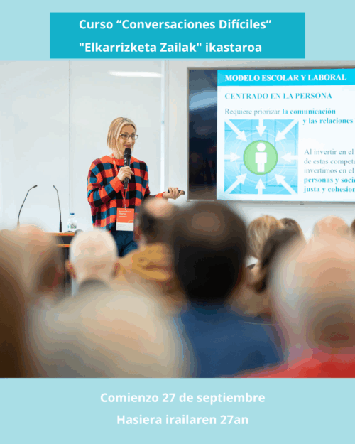 Elkarrizketa Zailak ikastaroa - IKASTAROAREN ERRESERBA ORDAINKETA